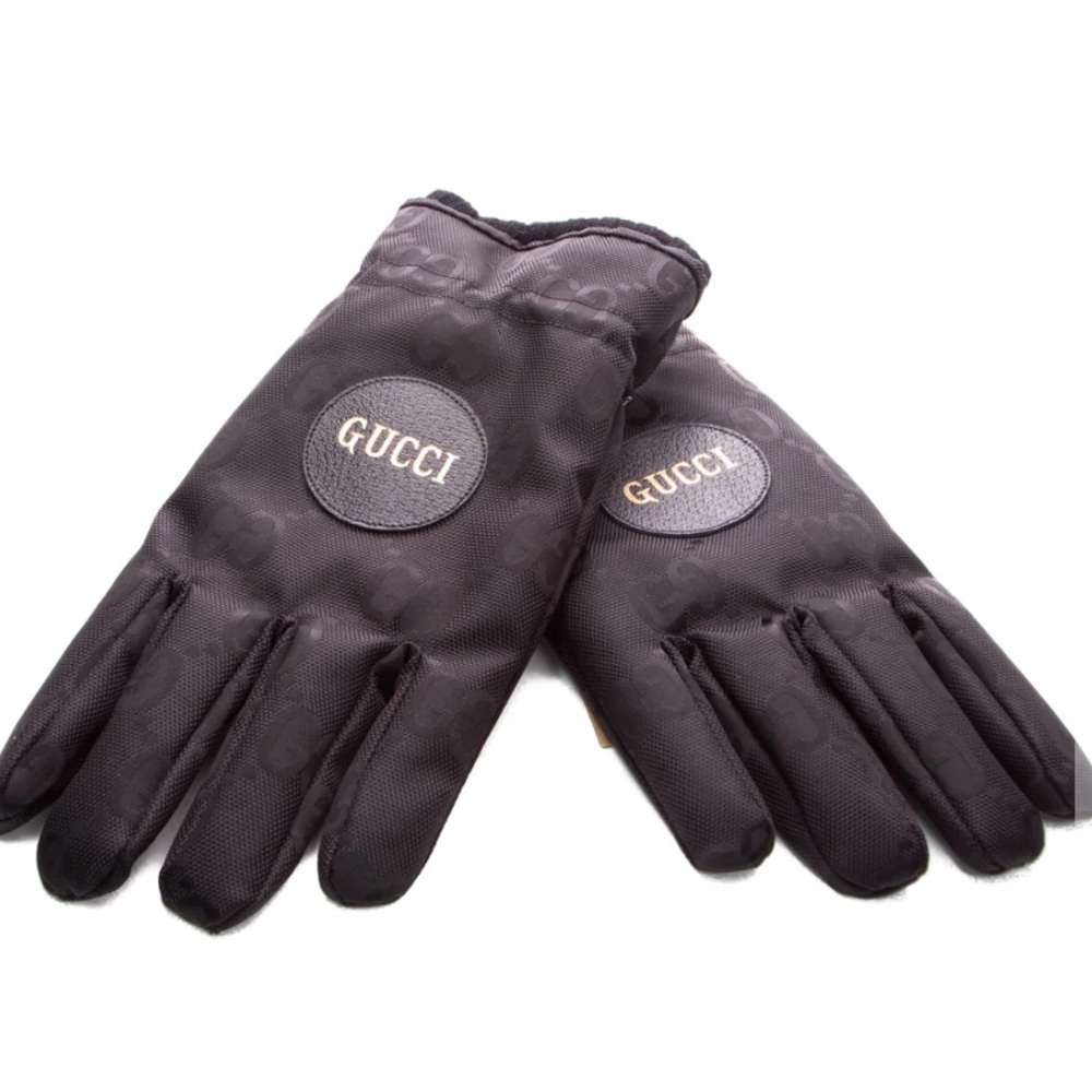 Gucci off the grid cashmere leather lined gloves - size 8.5 small- NWT - Picture 4 of 8